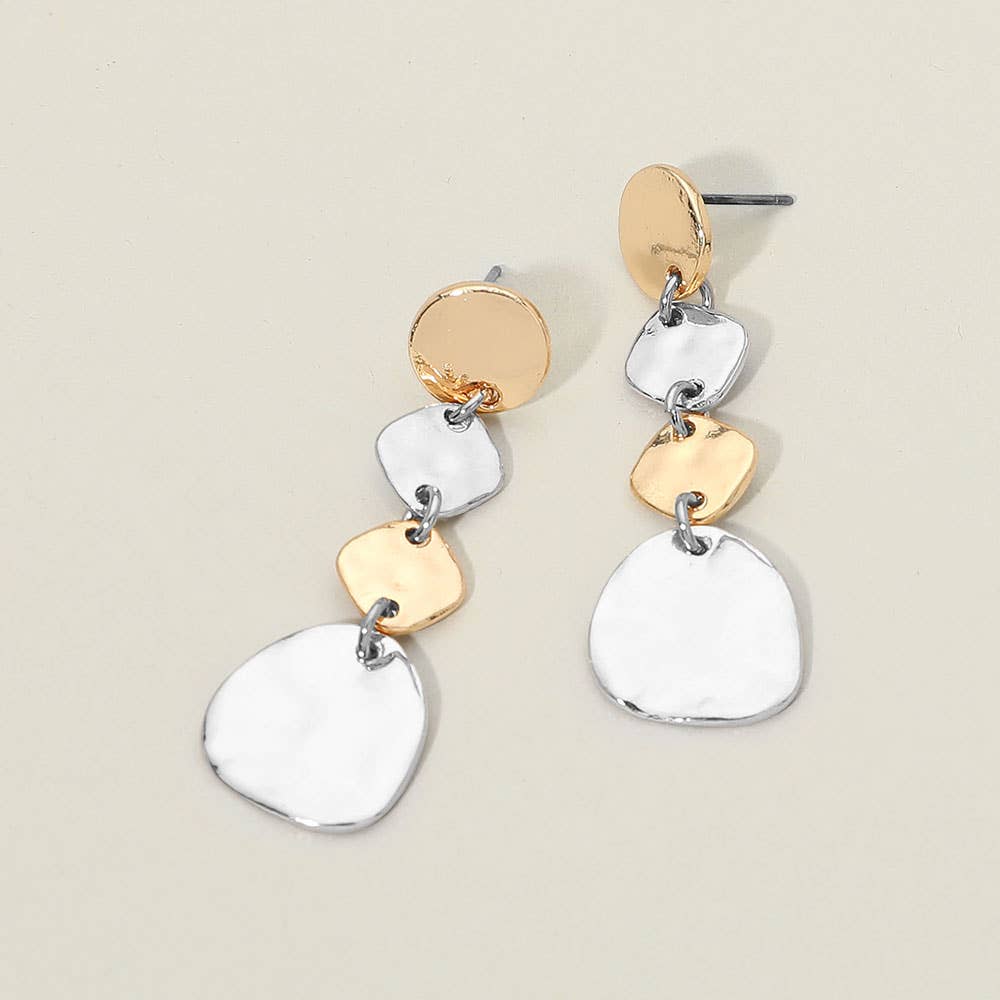 Abstract Link Drop Earrings