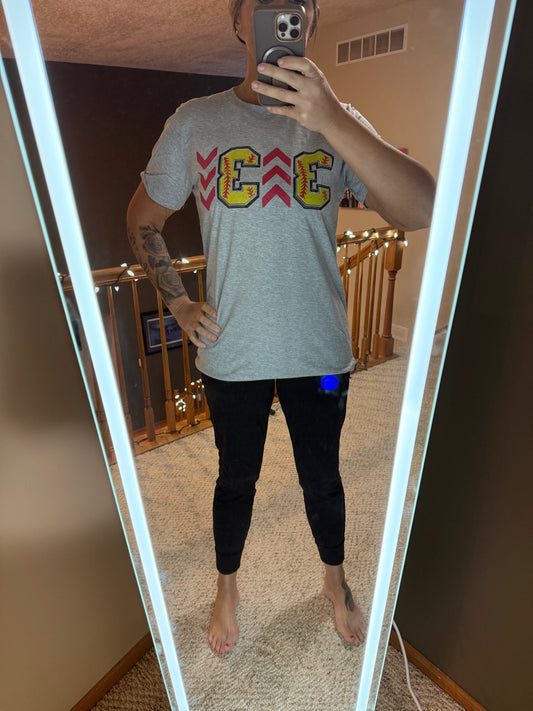 3 Up 3 Down Softball Tee