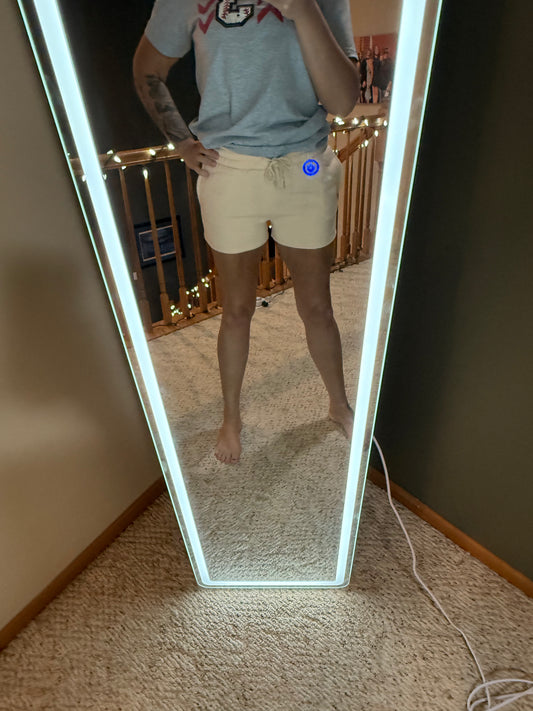 Solid Fleece Lounge Sweat Shorts in Sand | 2 Generations Boutique