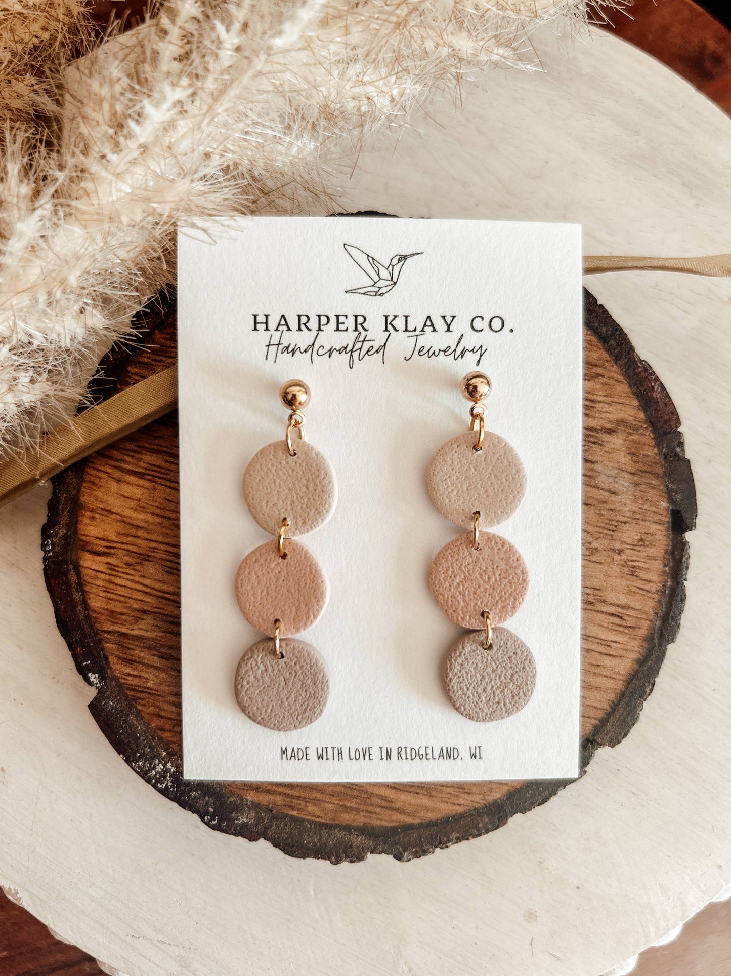 Harper Klay Co - The Milkshake Set- Polymer Clay Dangle Earrings