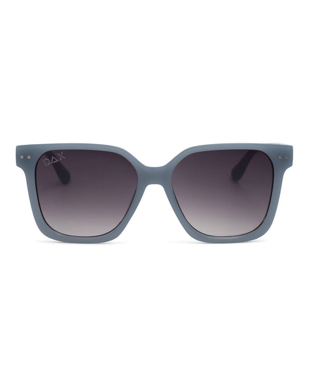 "DAX Eyewear Linny Oversized Horn Frame Sunglasses in Blue – UV400 lightweight horn frame, women's boutique sunglasses"