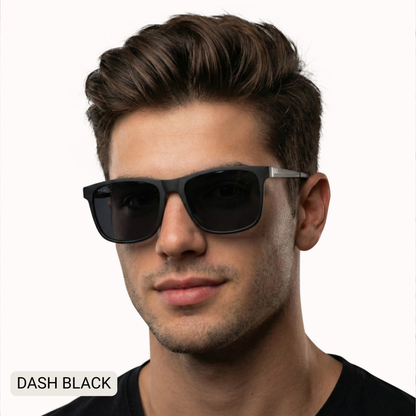 Dash Men's Polarized Square Sunglasses