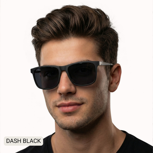 Dash Men's Polarized Square Sunglasses
