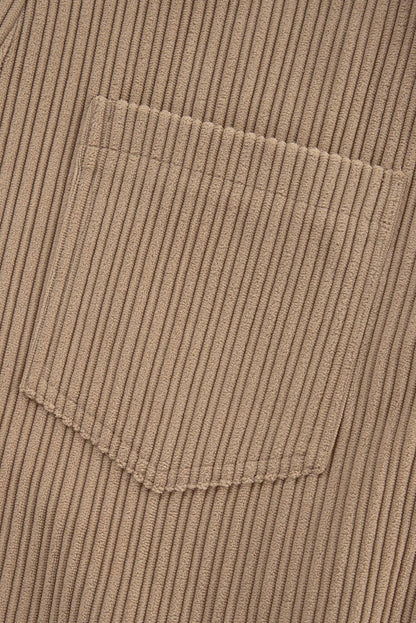 Corduroy Wide Leg Overalls