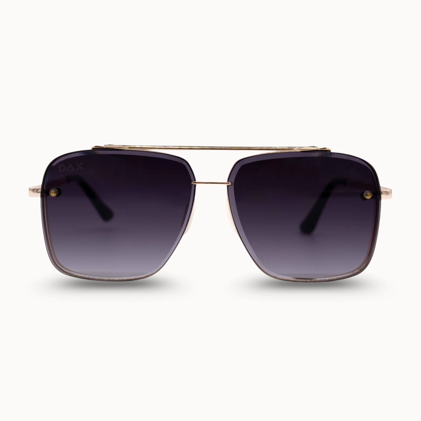 Dallas DAX Eyewear sunglasses in Black Ombré colorway, large frame with UV protection and tangle-free design
