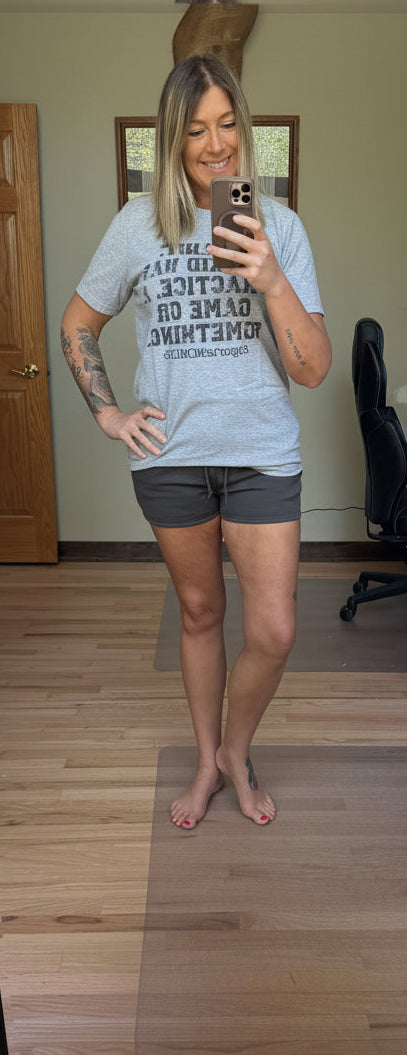 Solid Fleece Lounge Sweat Shorts in Dark Gray | 2 Generations Boutique