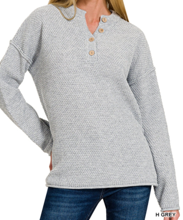 Henley Basic Sweater