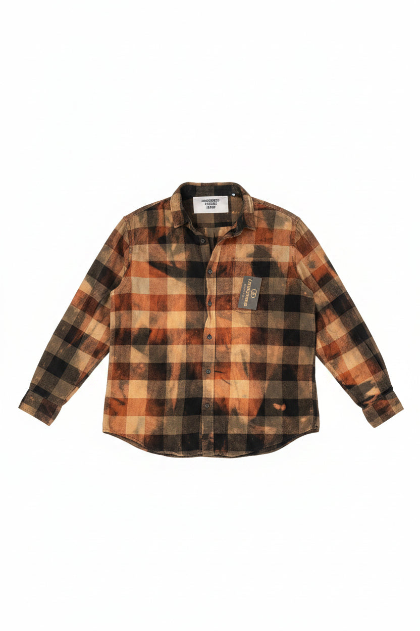 "Bleached Vintage Flannel Shirt | 2 Generations Boutique"