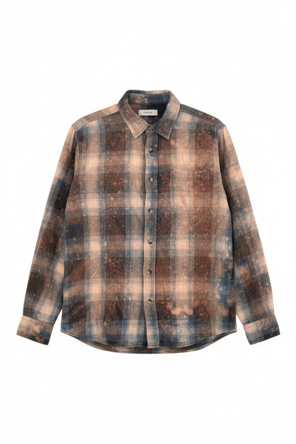 "Bleached Vintage Flannel Shirt | 2 Generations Boutique"