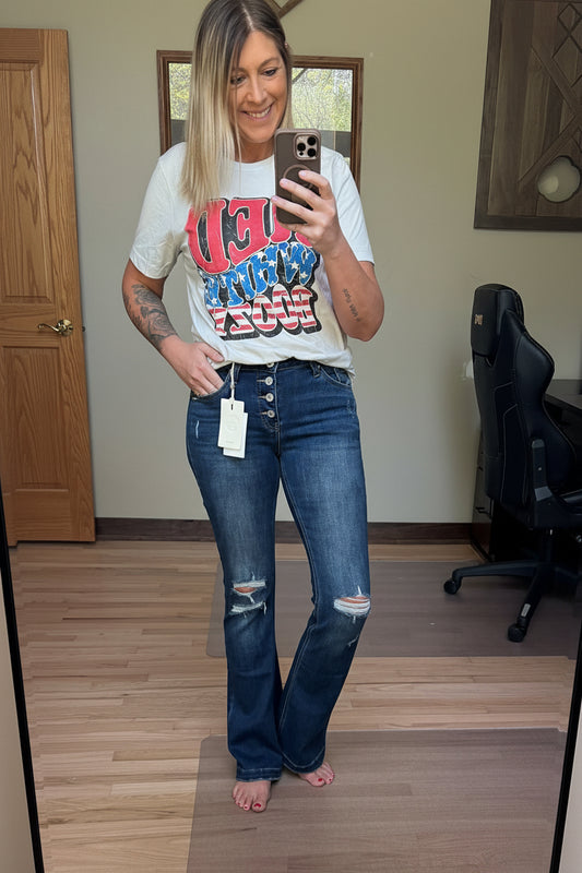 Red, White & Boozy Patriotic Tee | 2 Generations Boutique