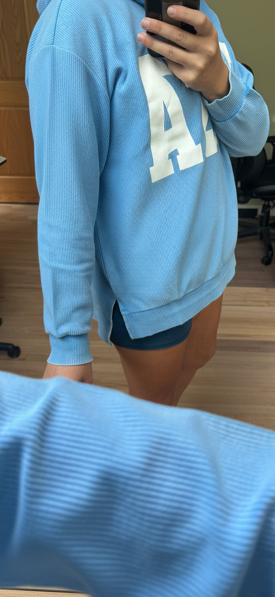USA Corded Washed Crewneck Sweatshirt | 2 Generations Boutique