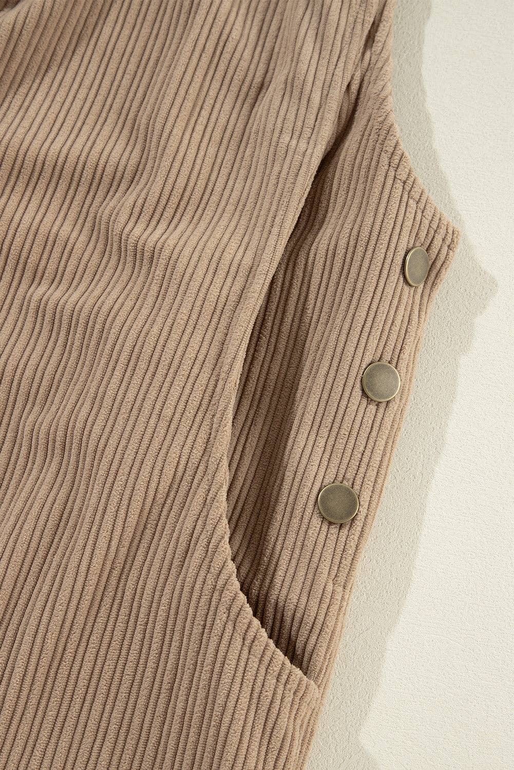 Corduroy Wide Leg Overalls