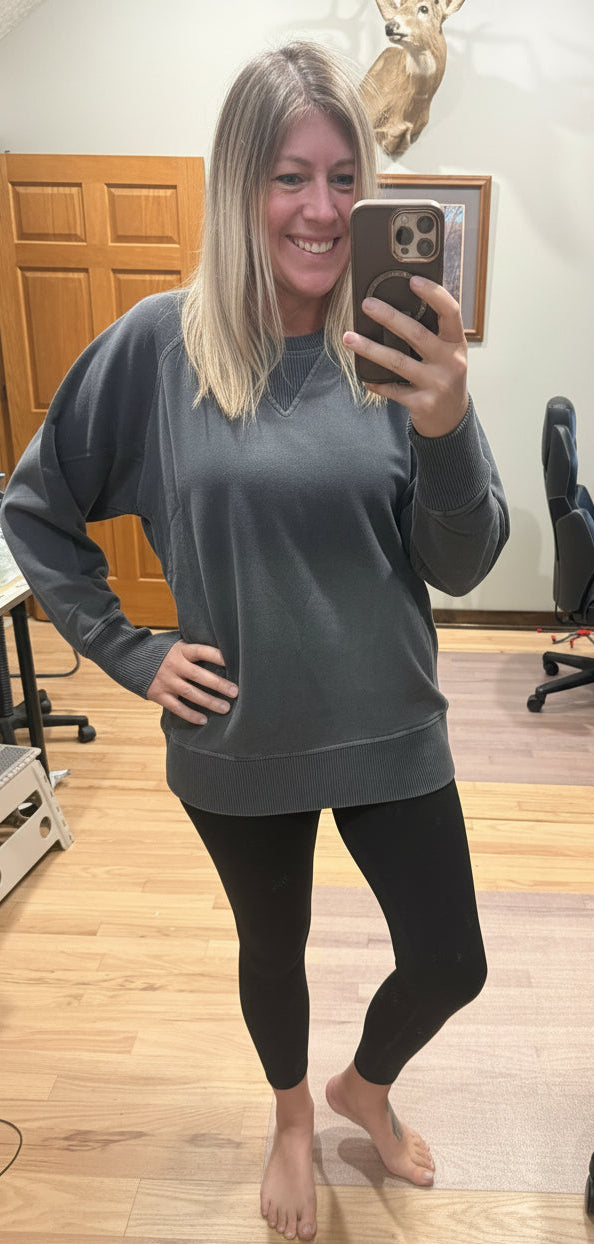 PIGMENT DYED FRENCH TERRY PULLOVER