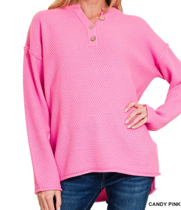 Henley Basic Sweater