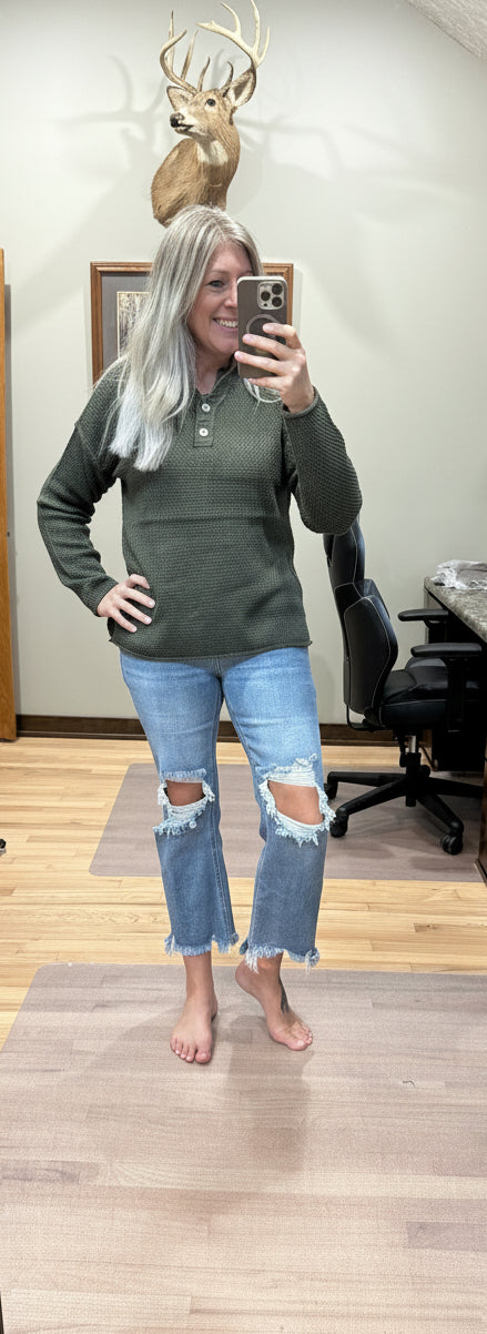 Henley Basic Sweater