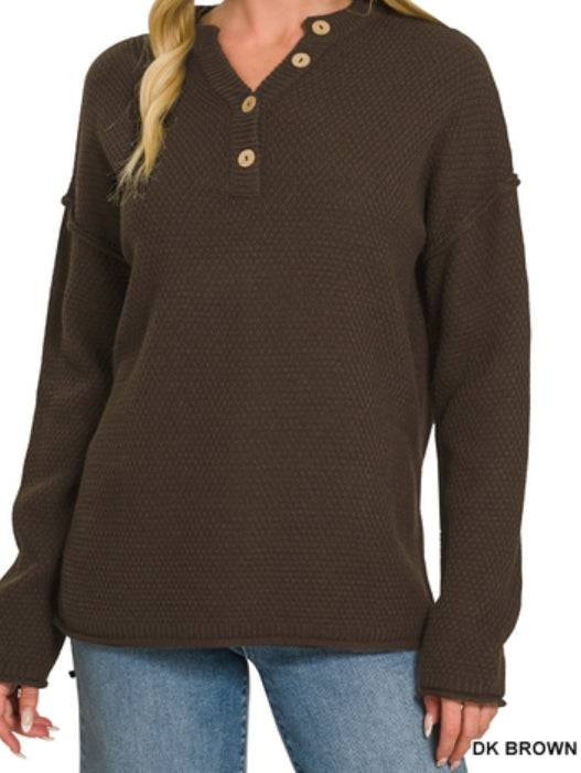 Henley Basic Sweater