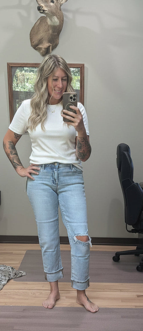 Bandana Loop Destroyed Jean