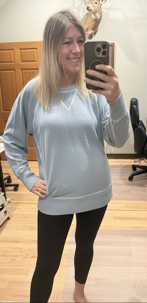 PIGMENT DYED FRENCH TERRY PULLOVER